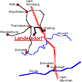 der Weg nach Landersdorf